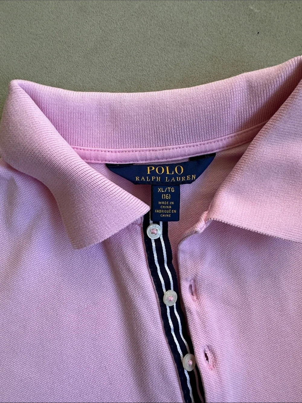 Ralph Lauren Light Pink Girls' Polo Dress with Pleated Hem